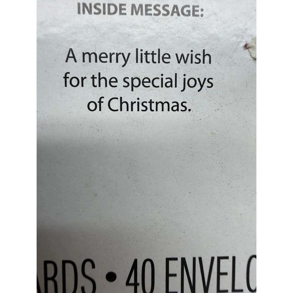 Hallmark Seasons Deluxe Boxed Christmas Cards 40 Count Santa Claus Gold Seals